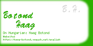 botond haag business card